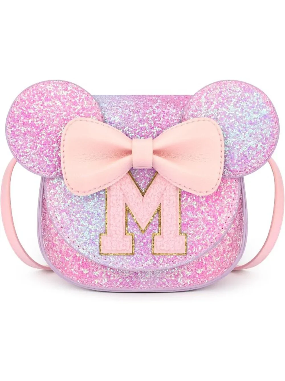 Purple Rainbow Toddler Purse for Girls 3-8 | Crossbody Bag & Wallet Gift